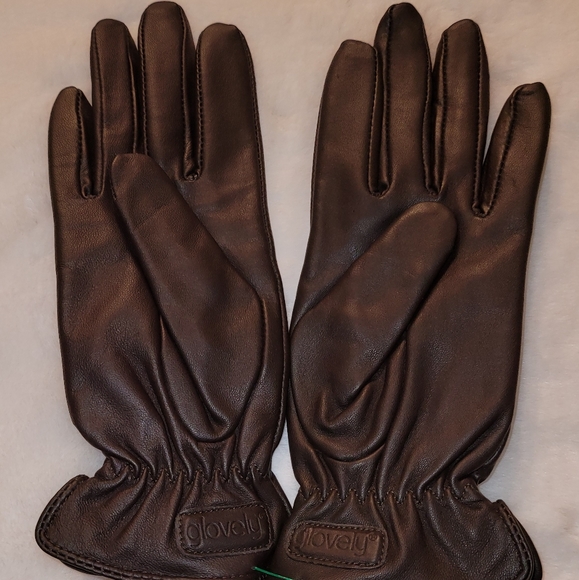 Glove.ly Genuine Leather Cashmere-Lined Touchscreen Gloves New With Tag - Picture 11 of 14